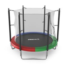 Батут UNIX Line Simple 8 ft (244 см) с внутренней защитной сеткой, цветной