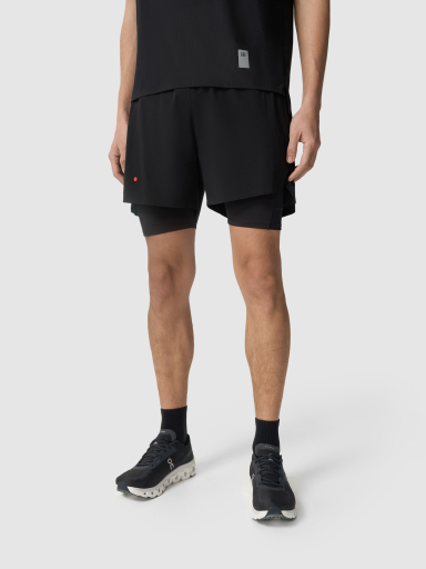 Шорты 2 в 1 мужские Кросс 4.0 чёрные