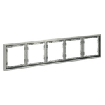 Рамка пластиковая на 5 постов, (сталь) Voltum S70 VLS100505