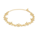 Браслет из лимонного золота с фианитами