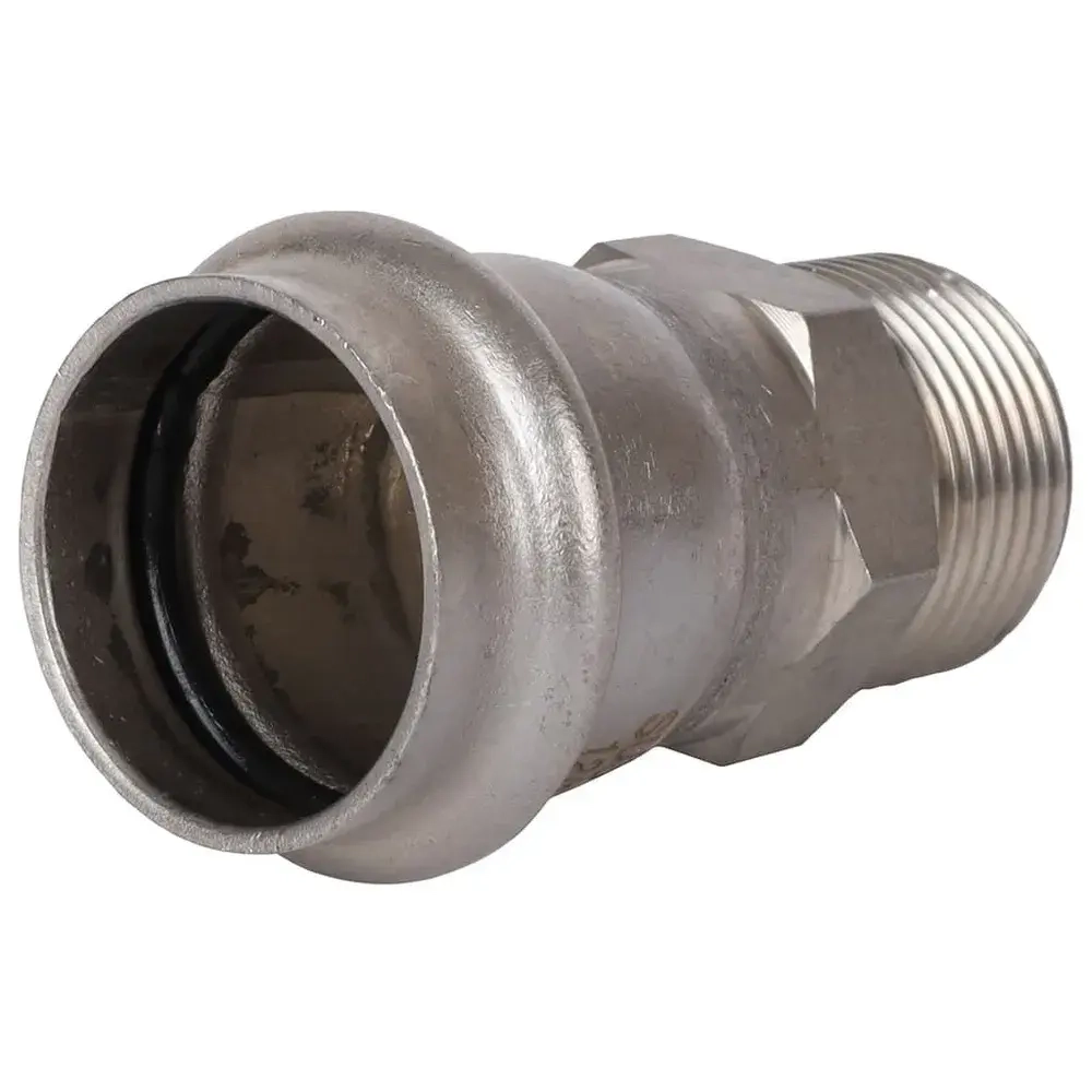 ROMMER Переходник с НР 28x3/4" из нержавеющей стали прессовой