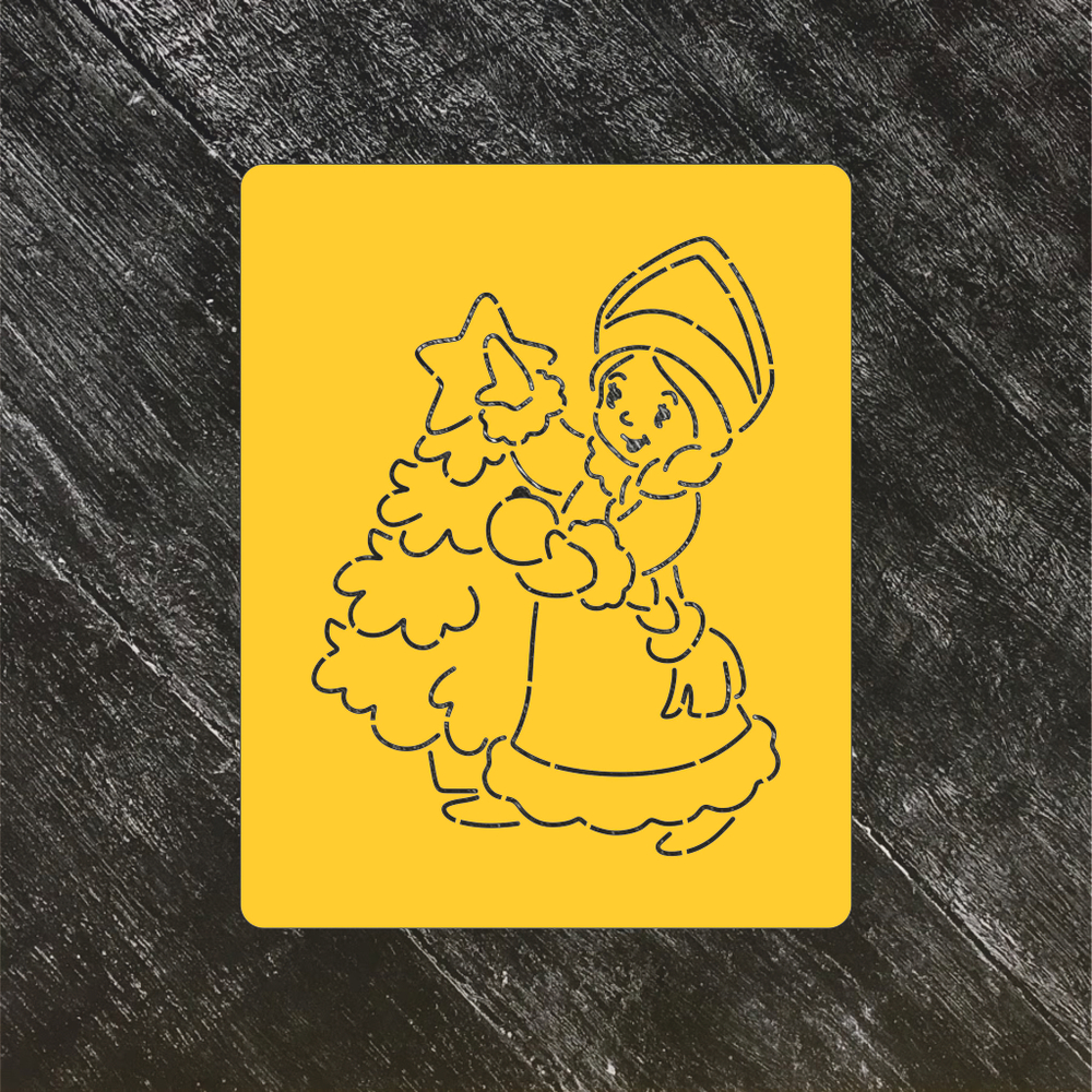 Трафарет №18 Снегурочка