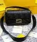 Сумка из кожи Fendi Baguette черный