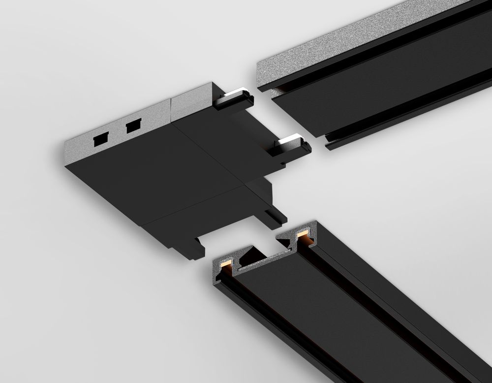 Ambrella Коннектор угловой для накладного шинопровода Magnetic Ultra Slim Track System GV1116