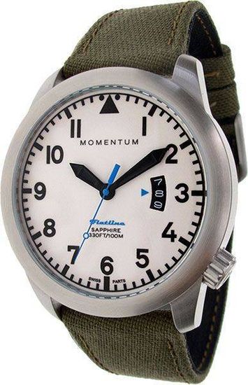 Канадские часы Momentum FLATLINE FIELD White  1M-SP18LS6G