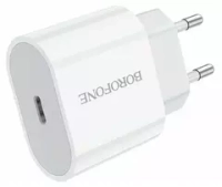 Сетевое зарядное устройство Borofone BA61A Type-C Smart ID / Быстрая зарядка