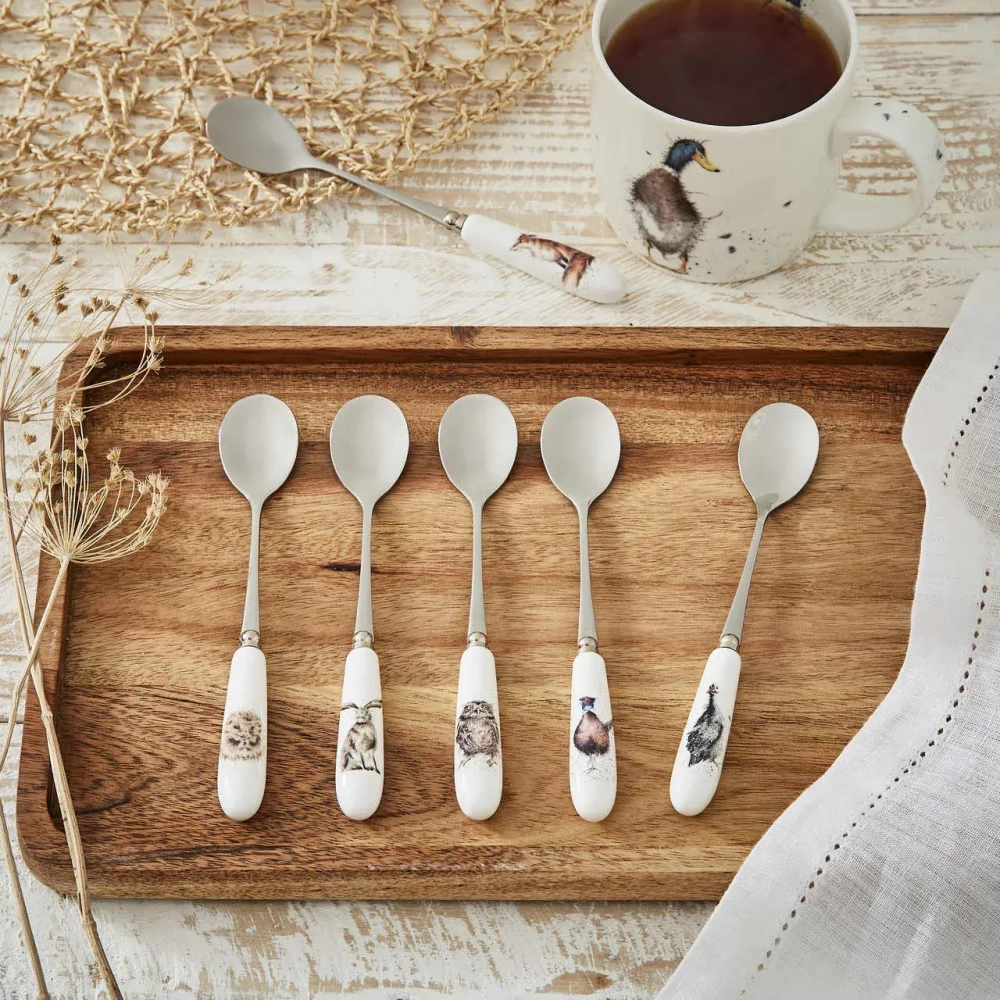Royal Worcester Набор Wrendale Designs, 6 ложек, 15 см.