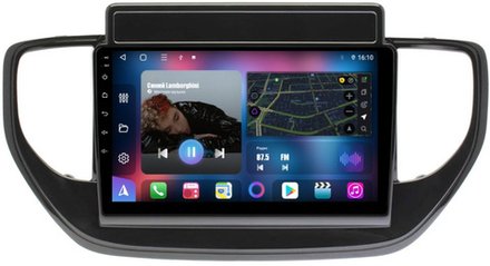 Магнитола для Hyundai Solaris 2 2020-2022 (штатная навигация) - FarCar BM2003M на Android 13, QLED, ТОП процессор, 4Гб+32Гб, CarPlay, 4G SIM-слот