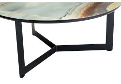 Журнальный столик Роб D-700 70х33 мрамор голубой