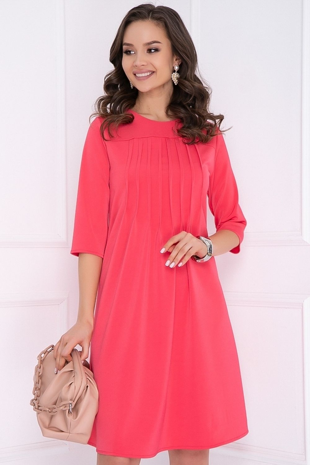 ПЛАТЬЕ МИНОЛЬ (КОРАЛЛ) Bellovera (Акция)