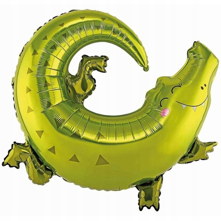 Шар (34""/86 см) Фигура, Крокодил Аллигатор, 1 шт. И6