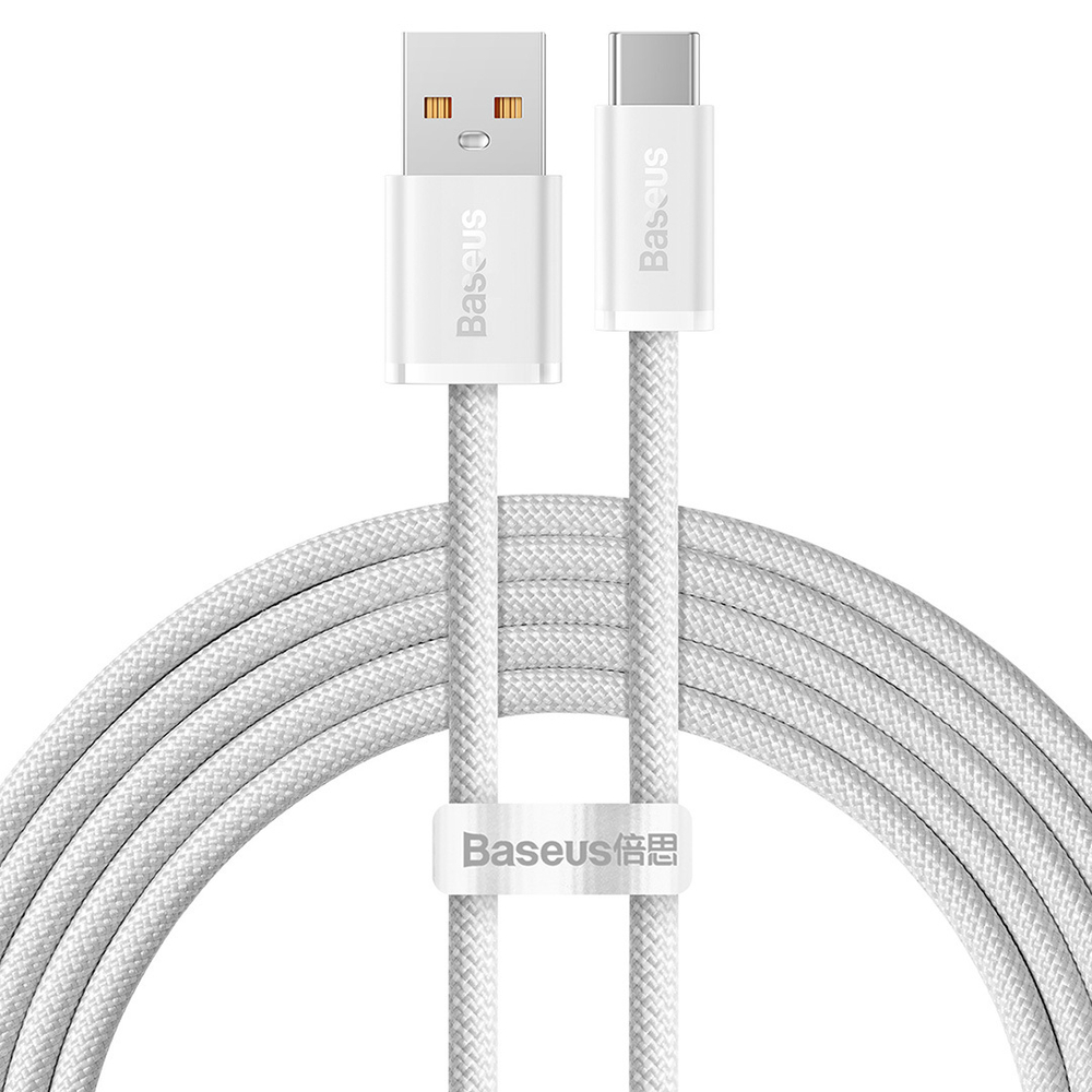 Type-C Кабель Baseus Dynamic Series Fast Charging Data Cable USB to Type-C 100W 2m - White