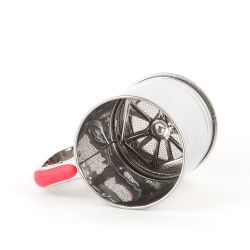 Кружка - сито для просеивания муки с двойной сеткой d=9,5см. h=12.5см. (нержавеющая сталь)