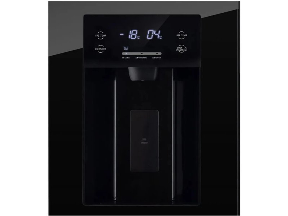 Холодильник Hiberg RFS-650DX NFGB черный