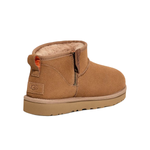 UGG CLASSIC ULTRA MINI ZIP BOOT CHESTNUT