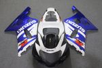 Комплект пластика для мотоцикла Suzuki GSX-R600/750 01-03 Сине-Белый