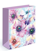 Пакет подарочный М 18*22,7*10см "Сиреневые цветы" 15.11.01848