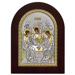 Троица Святая. Икона в серебряном окладе