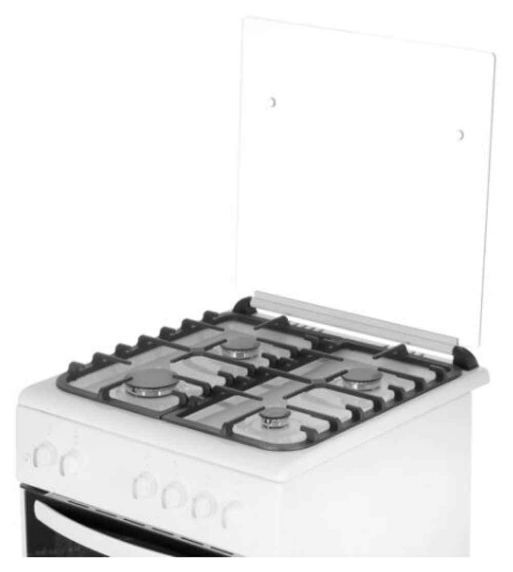 Плита газовая DE LUXE 606040.24г 001(ЧР, белая)