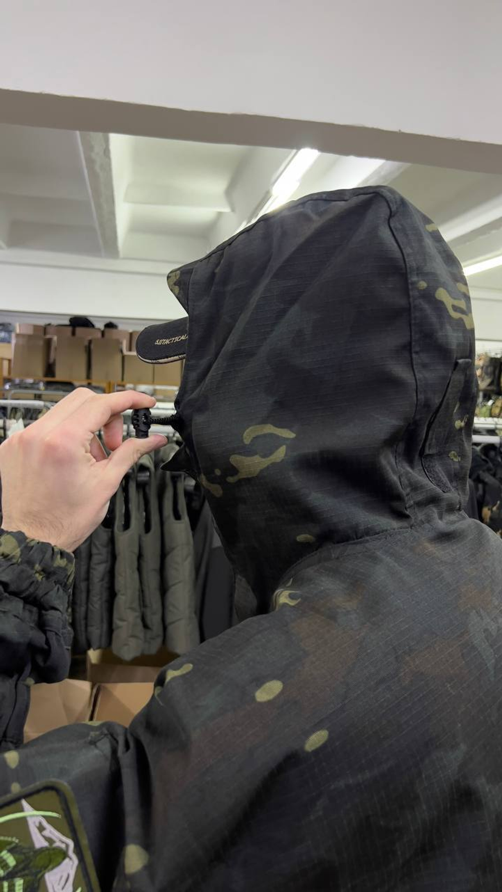 Костюм Горка 6 флис лайт / осень-зима / чёрный мультикам 2