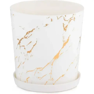 Горшок цв. Мрамор 1,8л (комплект 30 шт)