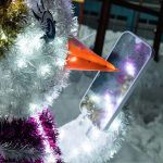 Светодиодный снеговик - девочка "Снежка"