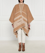 Хлопковое пончо Max Mara Leisure - коричневый(267360386)