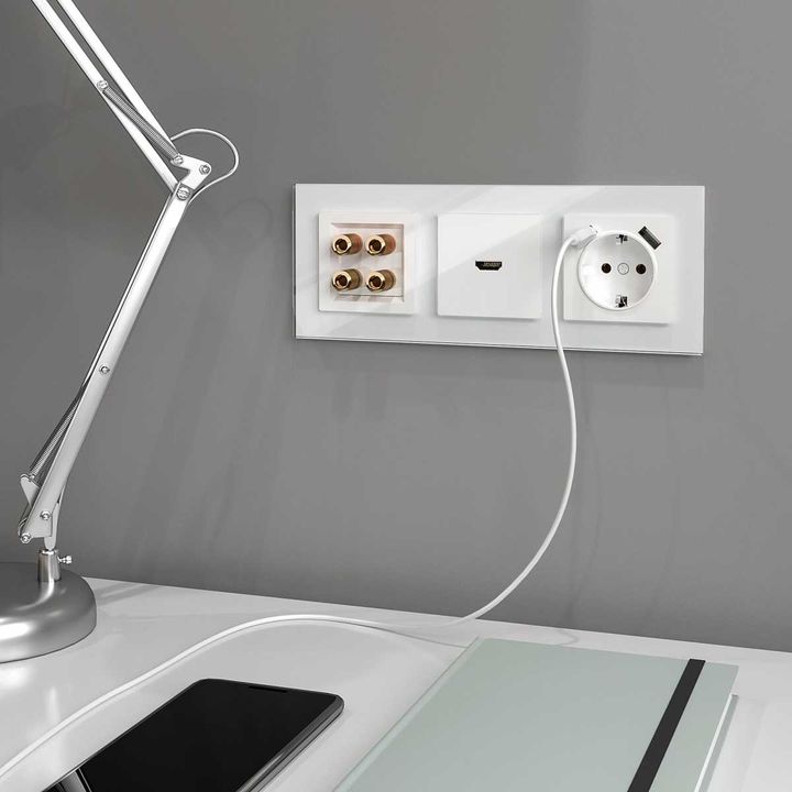 Розетка HDMI Werkel белый W1186001 4690389155543