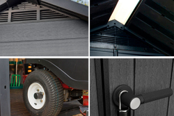 Сарай пластиковый Newton 759, серый