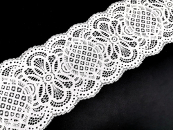 Эластичное кружево, 17 см, кокосовое молоко (Арт: EK-2654), м