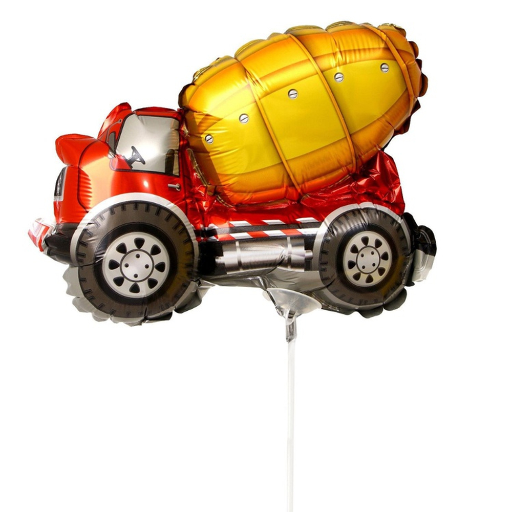 Шар Фольгированный Машина Бетономешалка (Желтый)