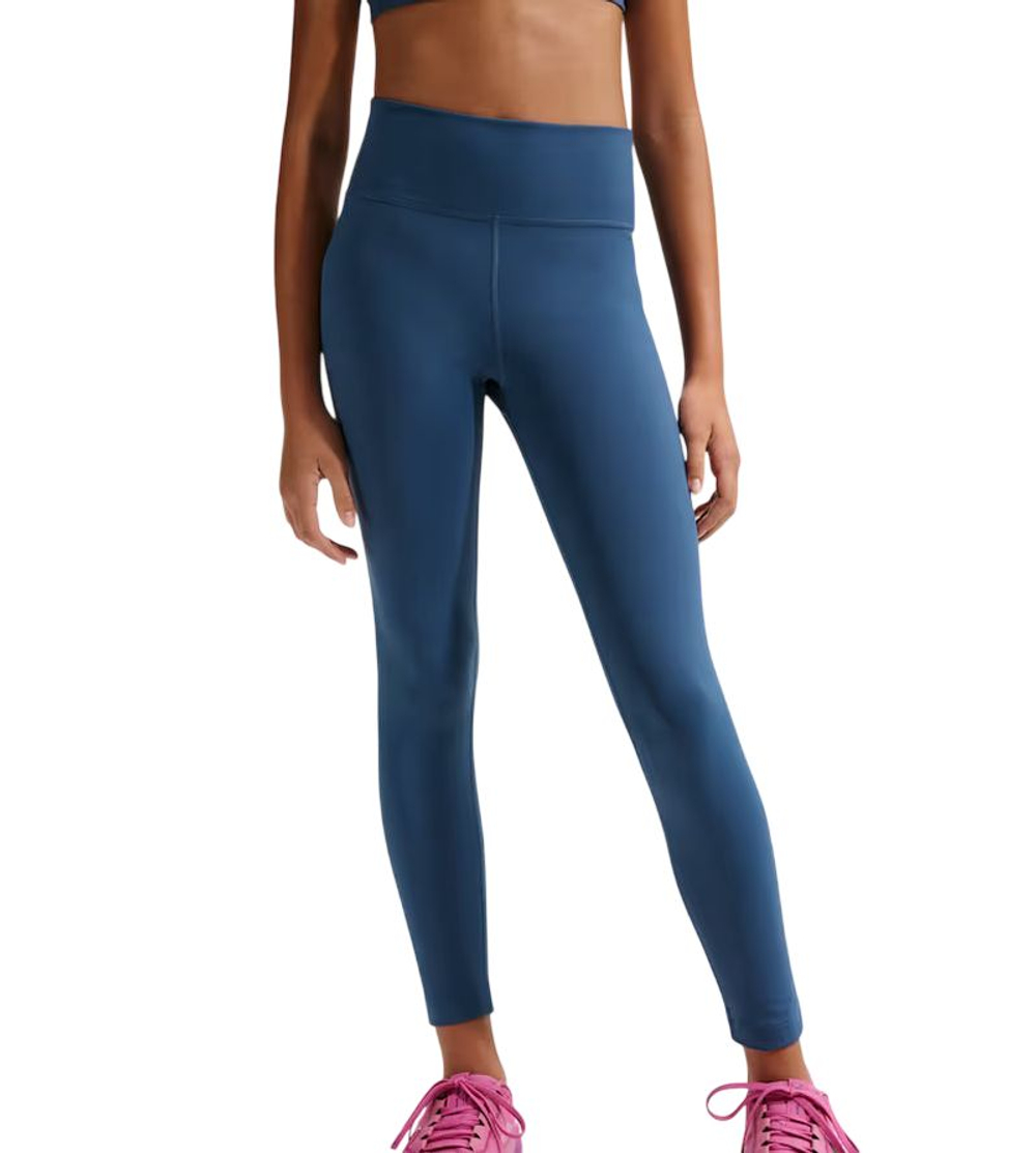 Брюки для девочки теннисные Nike Kids One Dri-Fit Tight - mystic navy/white