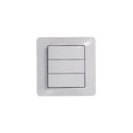 GLOSSA 3-клавишный ВЫКЛЮЧАТЕЛЬ, сх.1+1+1, 10АХ, механизм, БЕЛЫЙ