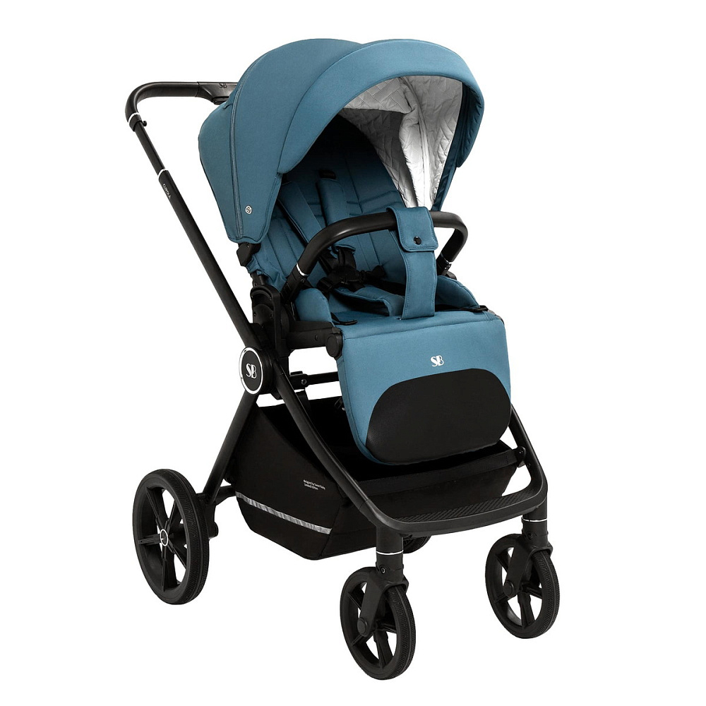 Коляска 3 в 1 Sweet Baby Cupola New + автокресло Premier Grey Ocean Green