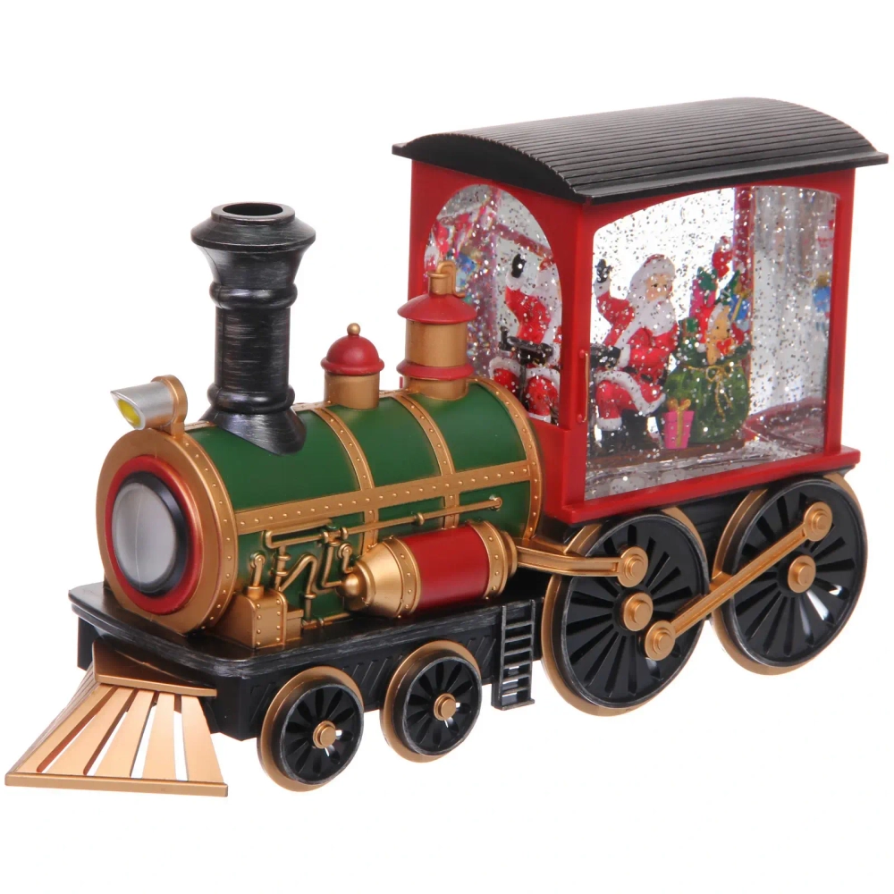 Сувенир с подсветкой «Волшебное путешествие» 31,4*9,8*17 см, 8 мелодий, подсветка, эффект снегопада (работает от 3*АА, USB)