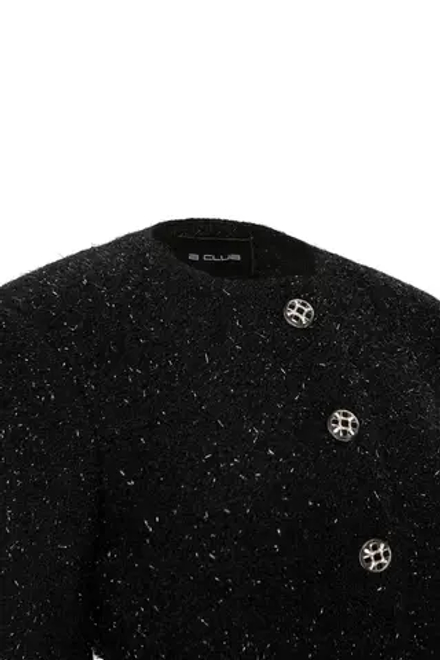 “Sparkling tweed” Жакет из твида с длинным рукавом