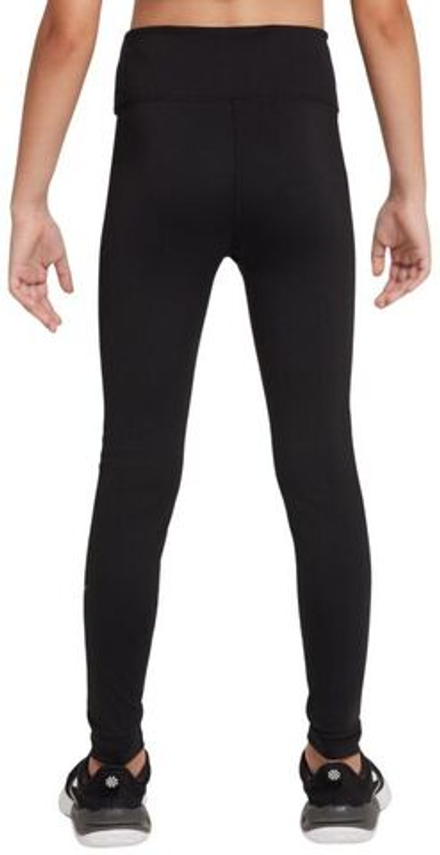 Брюки для девочки Nike Girls One Dri-FIT High-Waisted - black/hyper pink