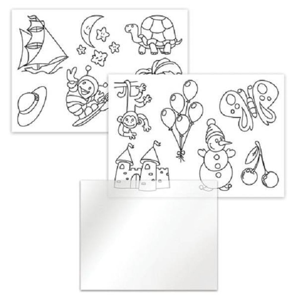 Краски витражные 6 цветов по 20мл, Brauberg