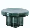 Журнальный столик Soda L, Ø55х32 см, зеленое стекло