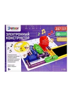 Конструктор электронный «Эврики», 357 схем, 38 элементов, ра
