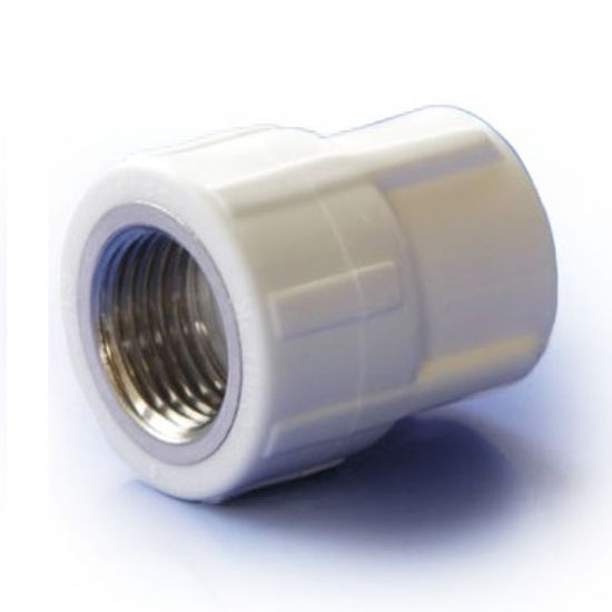 Муфта Политэк 25x1/2" ВР с внутренней резьбой комбинированная полипропиленовая