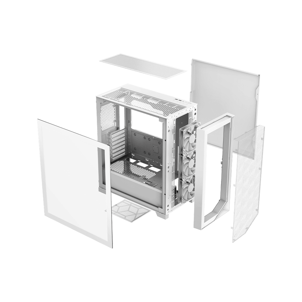 Корпус PCCooler C3D510 WH ARGB EATX/ATX/mATX/ITX USB3.0, 2xUSB2.0 White
