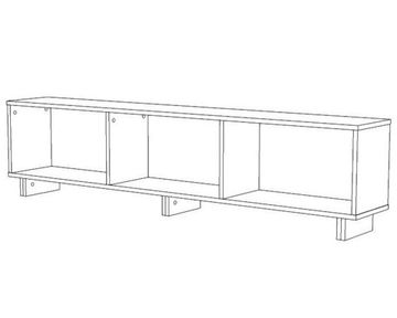 Тумба ДЕПО-2 /1636*400*250/ слива валлис
