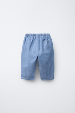 ZARA ДЖИНСЫ BAGGY, ВЫЦВЕТШИЙ СИНИЙ