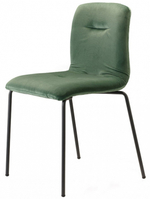 Стул с обивкой Scab Design Alice Pop, антрацит, зеленый