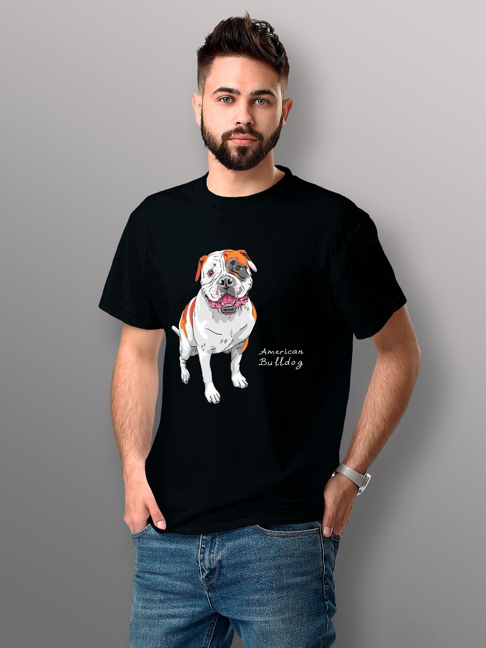Футболка американский бульдог