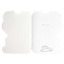 Тетрадь 40л арт. 64826/МИЛЫЙ МЫШОНОК /180х255 мм, фигурная вырубка, мягкий переплёт (2 скобы). вн.блок - белый офсет, точка. Обложка - мелованный картон 190 г/м²,