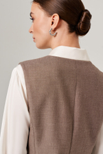 1909 Жилет женский (кофейный)