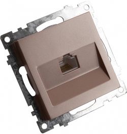 Розетка Ethernet RJ-45 без рамки Stekker Катрин 39599