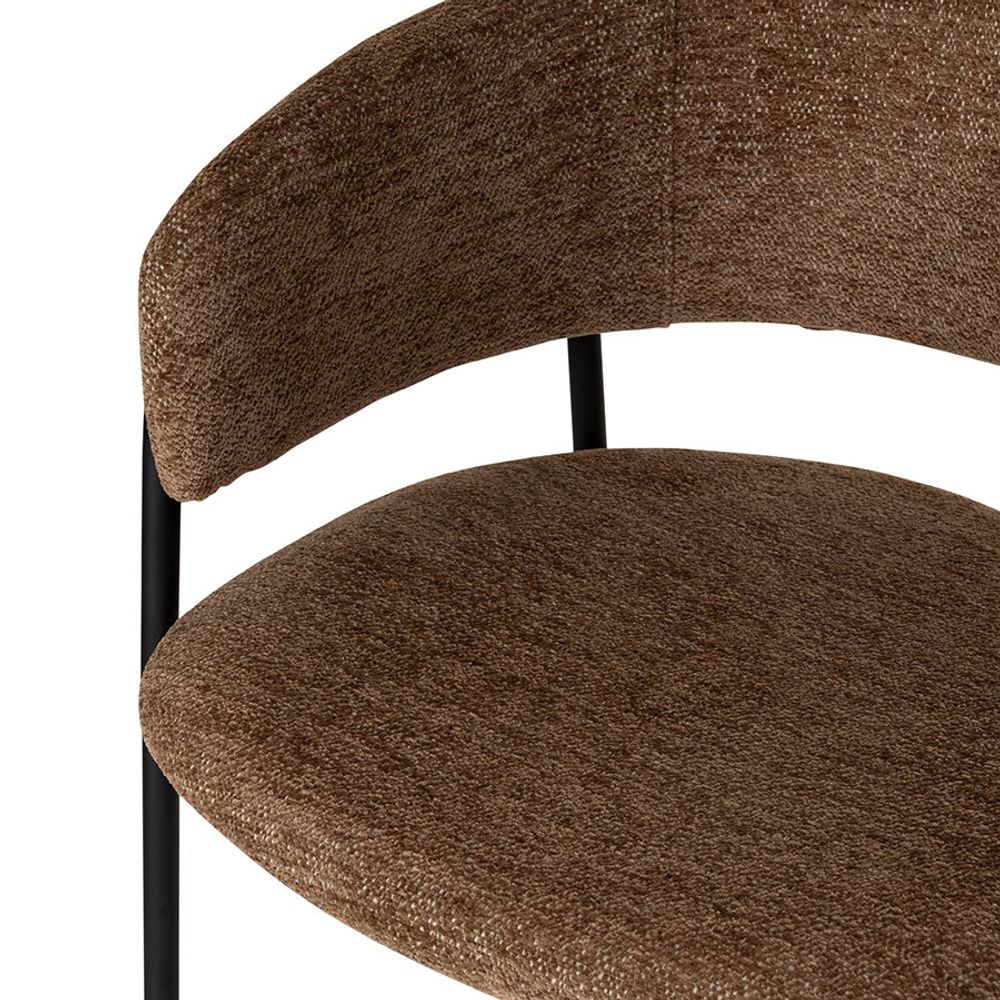 Стул барный Helning, мягкий шенилл, светло-коричневый